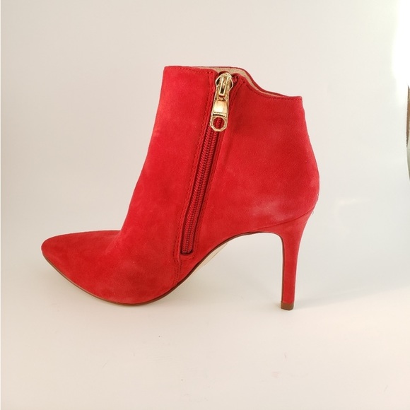 Louise et Cie Shoes - LOUISE ET CIE RED LEATHER LO SONYA BOOTIES👢